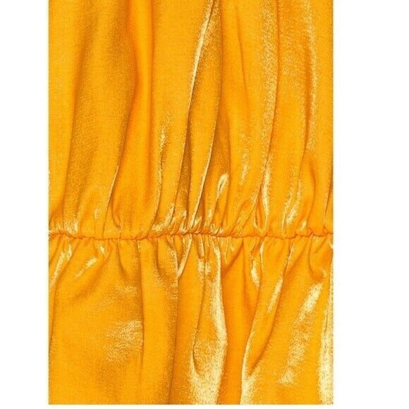 Lovers + Friends Gold Smocked Strapless Mini Doll Dress Size Medium - Picture 4 of 8